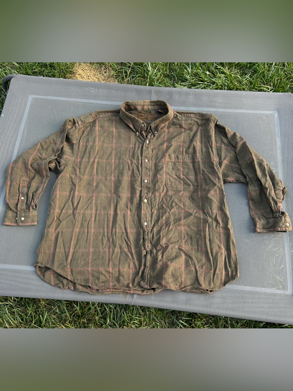 North‎ River Outfitter Plaid Flannel Long Sleeve Button-Down Shirt size 3X fall